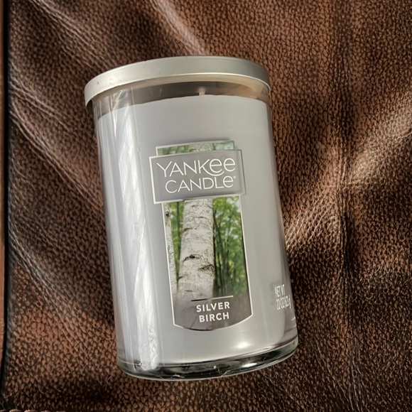 Yankee Candle silver birch scent with double wick 22 oz